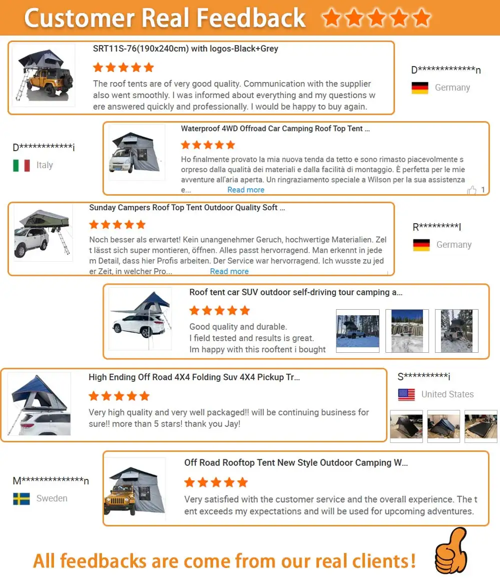 Sunday Campers RTT Supplier 4WD Roof Top Tent Prime Tech Car Roof Tent for Sale