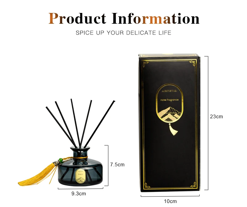 Custom Private Label 150 Ml 200ml Aroma Reed Diffuser Fiber Stick Reed ...