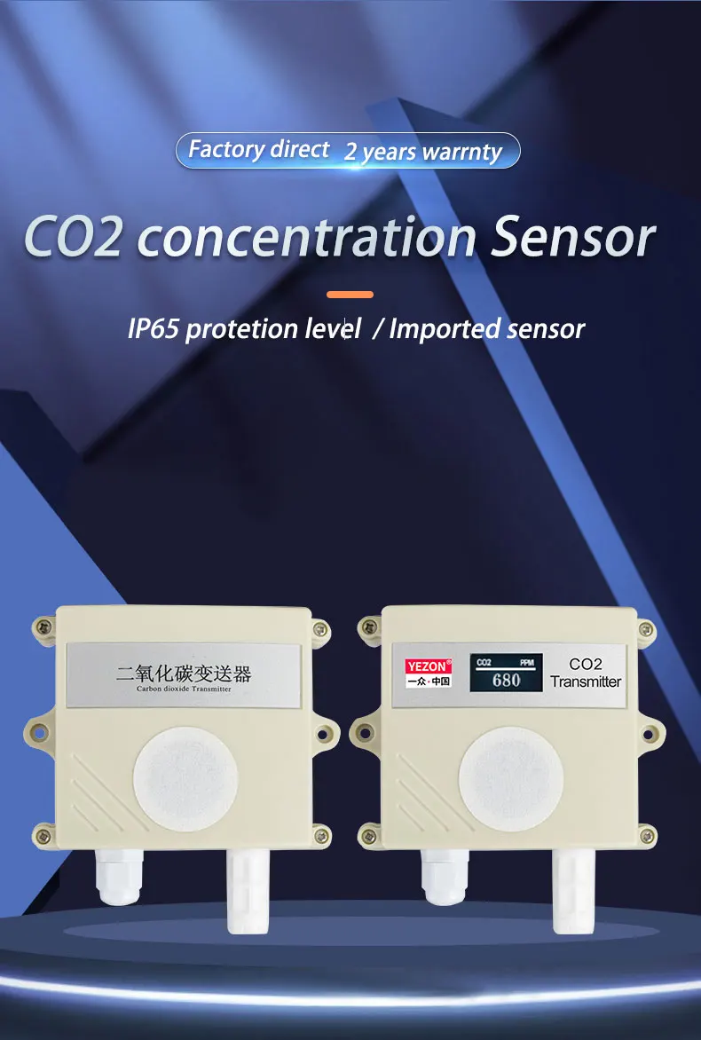 Co2 Sensor Meters Air Quality Environment Monitoring Signal Rs485 4 