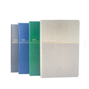 2026 Fashion Notes A5 PU Leather Diary Monthly Planner Journal Hardcover Spiral Notebook Exercise Books for Schools