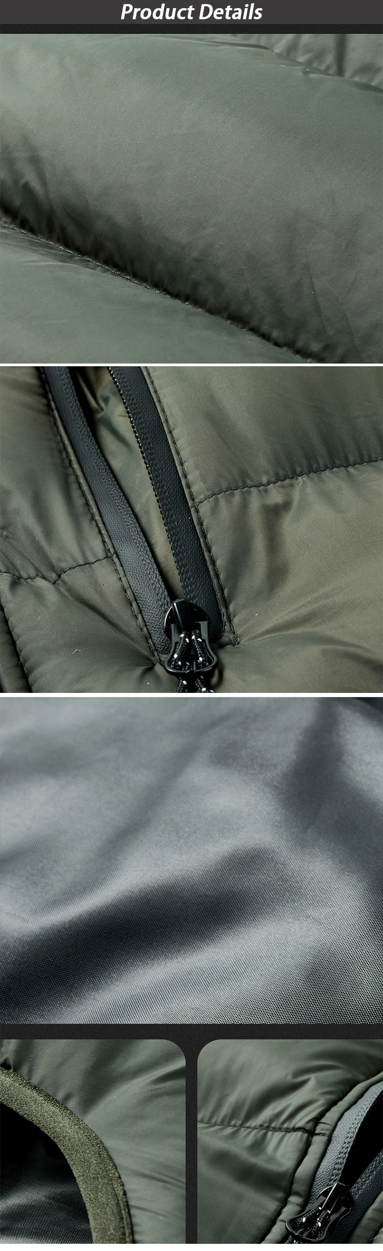 High Quality Winter Custom Black Puffer Vest Men Down Vest Plus Size ...