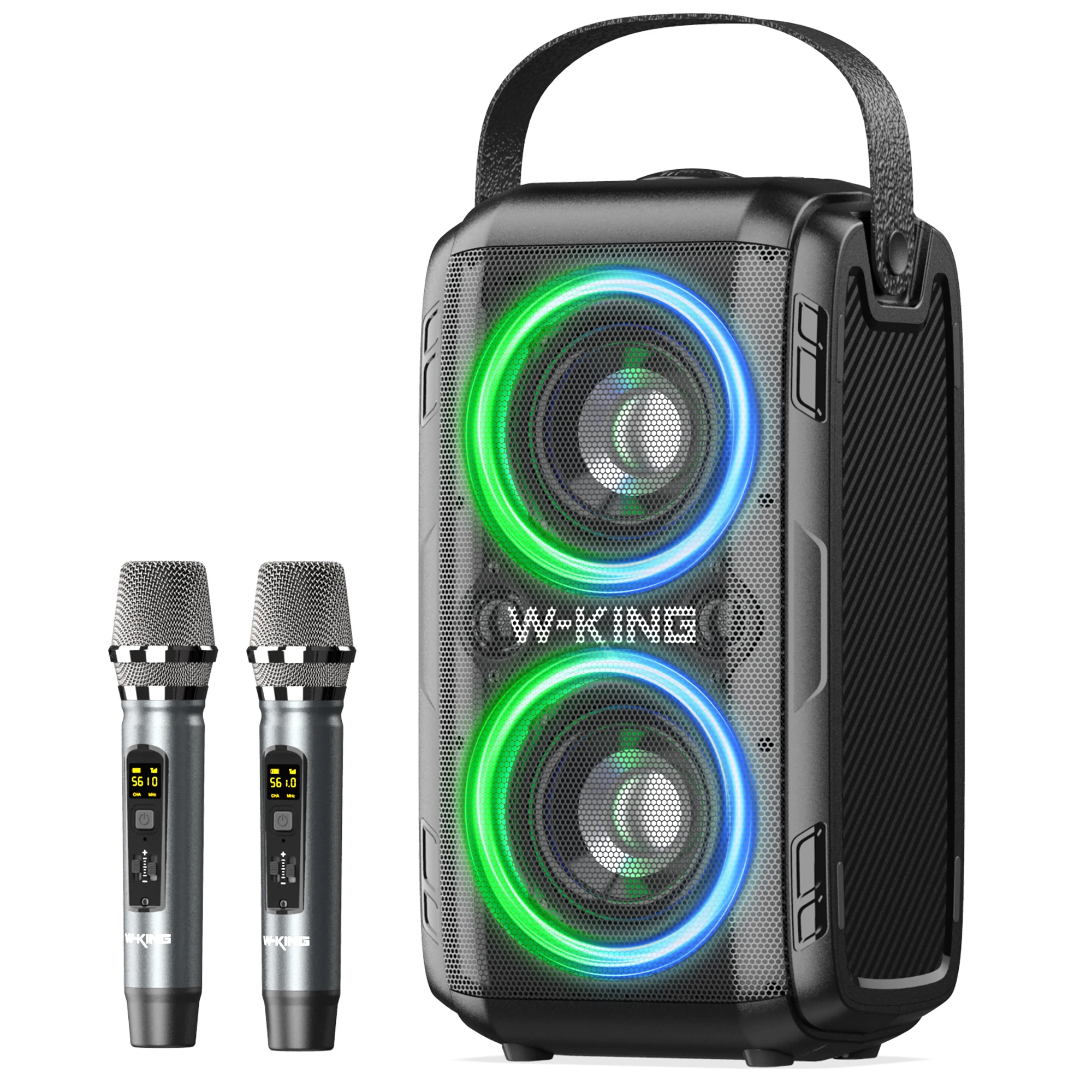 W-KING ポータブルパーティースピーカー T9-2 2本セット Amazon.com: W-KING T9-2 180W PEAK Bluetooth Speaker, 80W