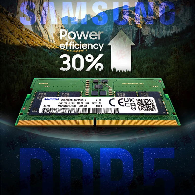 Samsung DDR5 32GB/16GB 4800mhz RAM for Laptop Memory Upgrade