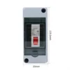 2-circuit waterproof box + 1P circuit breaker