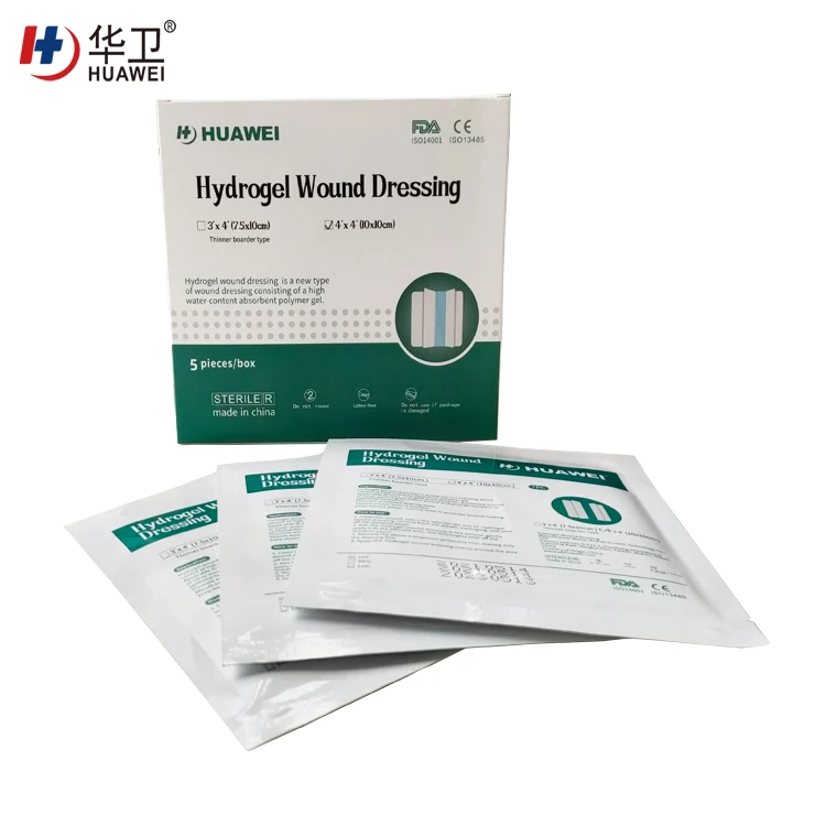 Medical Sterile Advanced Hydrogel Wound Dressing Adhesive Aqua Gel for Burn Care Burn Gel Dressing Hydrogel Burn Dressing