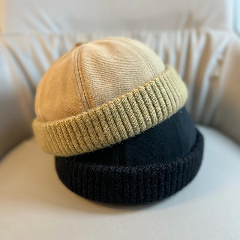 Shop High Quality New Retro Brimless Hat - Adjustable Beanie