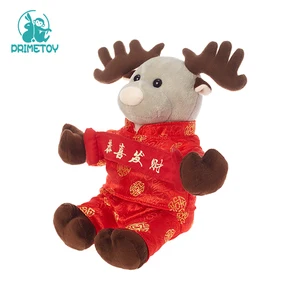 New year gift elk plush toy deer doll plush toys wholesale gifts