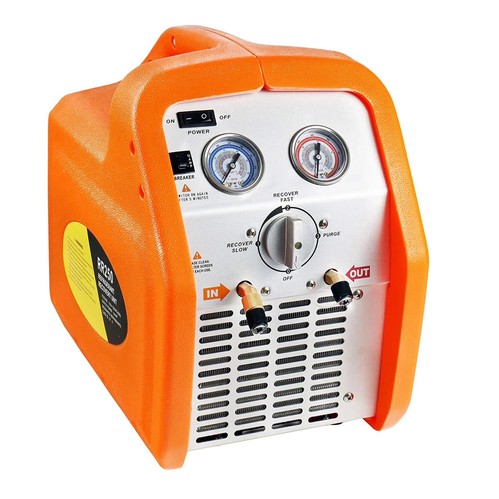 RR500 冷媒回収機（フェロン冷媒R22、R410A、1234yf、R32ガスおよび 
