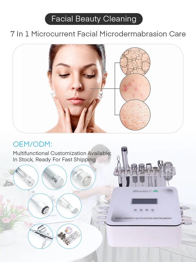 Ectroporation Galvanic Face Skin Lift Devices 7 In 1 Rf Microcurrent ...