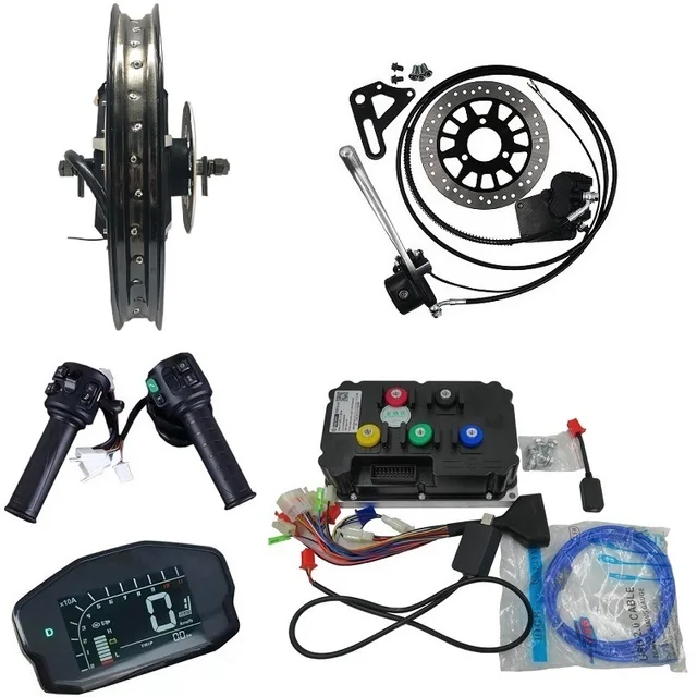 QS MOTOR 8000W 18inch Spoke Hub Motor Conversion Kits for Electric Motorcycle E-Bike