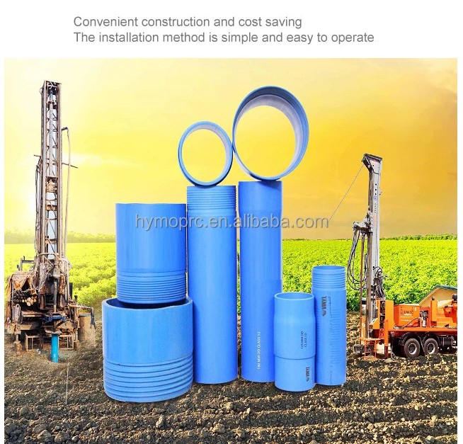 Plastic Pipe Factory Deep Well Large Diameter Pvc Casing Pipe For Water
