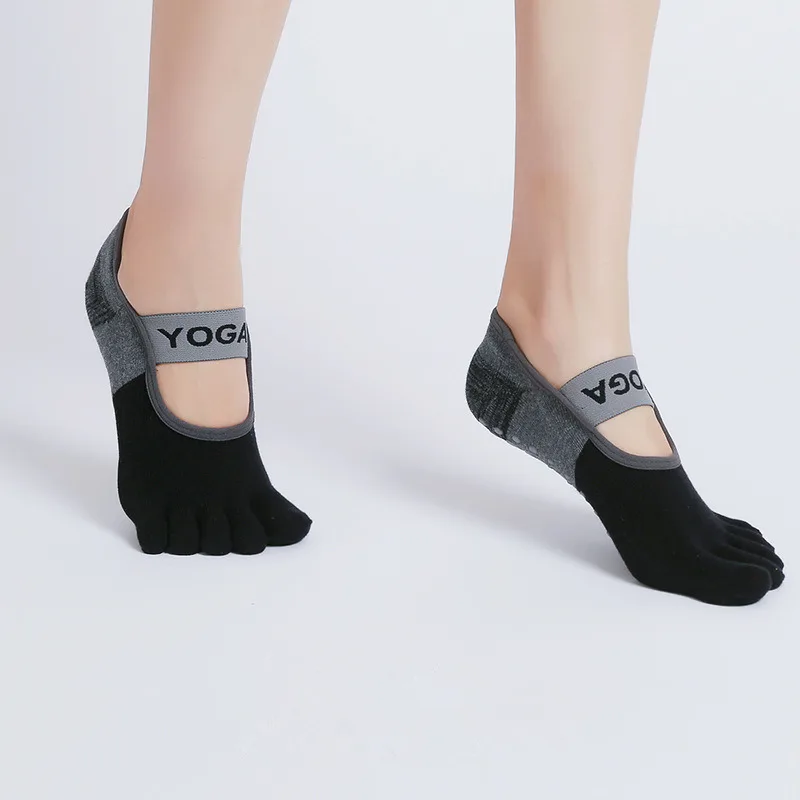 2 Paires Chaussettes Yoga Antidérapantes - Semelle Silicone | Femme