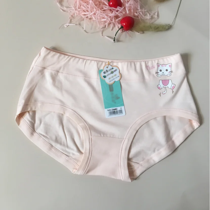 Новое Стильное нижнее белье для девочек, трусики с мультяшным принтом для детей, трусики для девочек из чистого хлопка