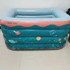 Doodle fish swimming pool-sky blue-1209575cm