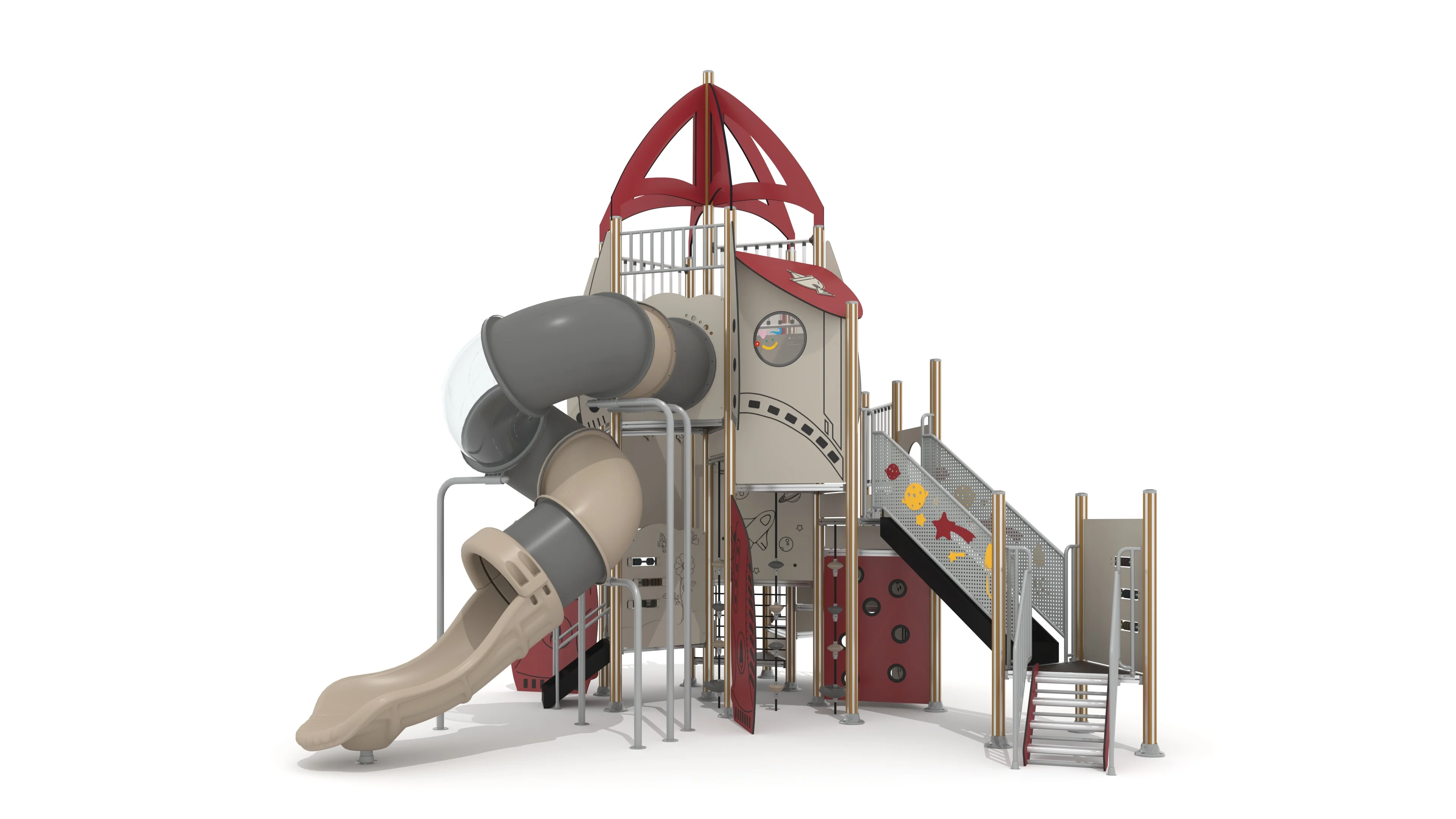 Playground Rocking Elephant 2.0 Board Elephant Shape Rocker Series Outdoor Children's Playground ...
