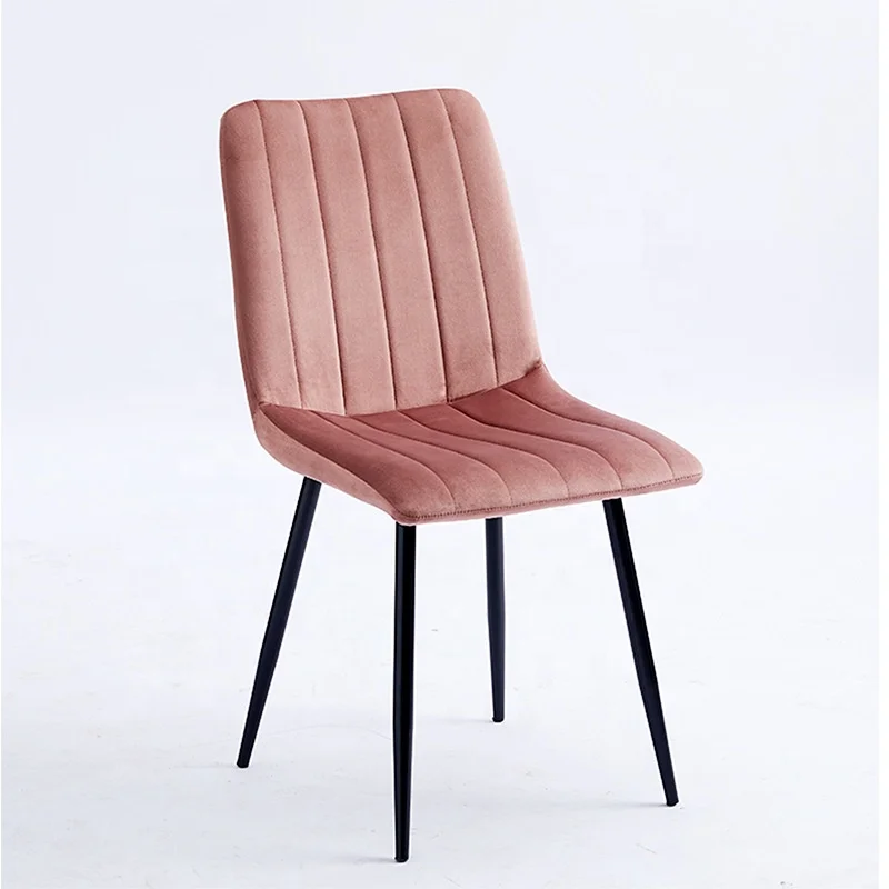 Design Newest Quality Pink Blue Upholstered Velvet Chairs