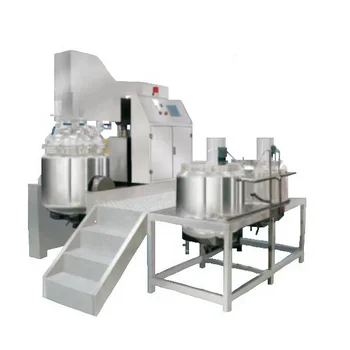 Stainless steel automatic vacuum emulsifying mixer shampoo mixing machine