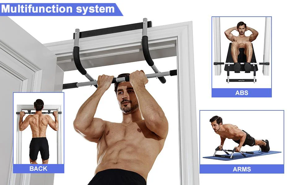 Doorway Horizontal Bars,Upper Body Workout Bar,Pull Up And Chin Up,Non