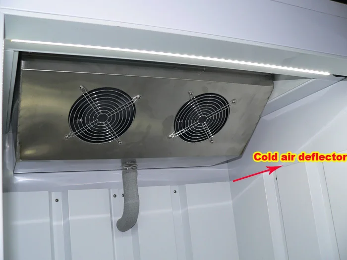 Fan Cooling 2 Glass Doors Display Ice Merchandisers Indoor Ice Cooling Bin Refrigerator Ice Bag Storage Freezer