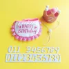 Pink glitter set [1 number sticker]