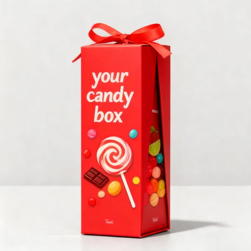 product high quality and cheap custom digital printing candy box with logo clear window box for cookies chocolate candies package-7