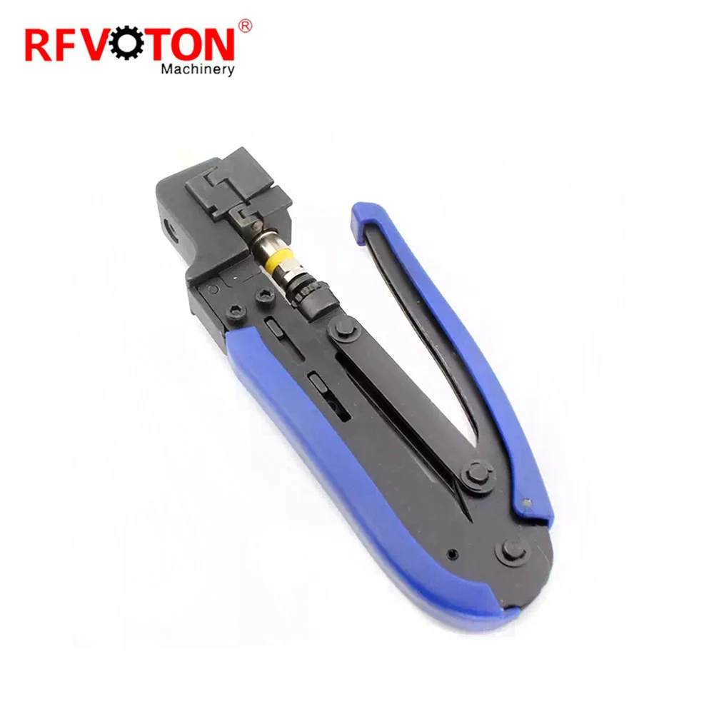 RG6 RG59 RG11 RF Coaxial Cable F Connector Compression Wire Crimper Plier Crimping Tool manufacture