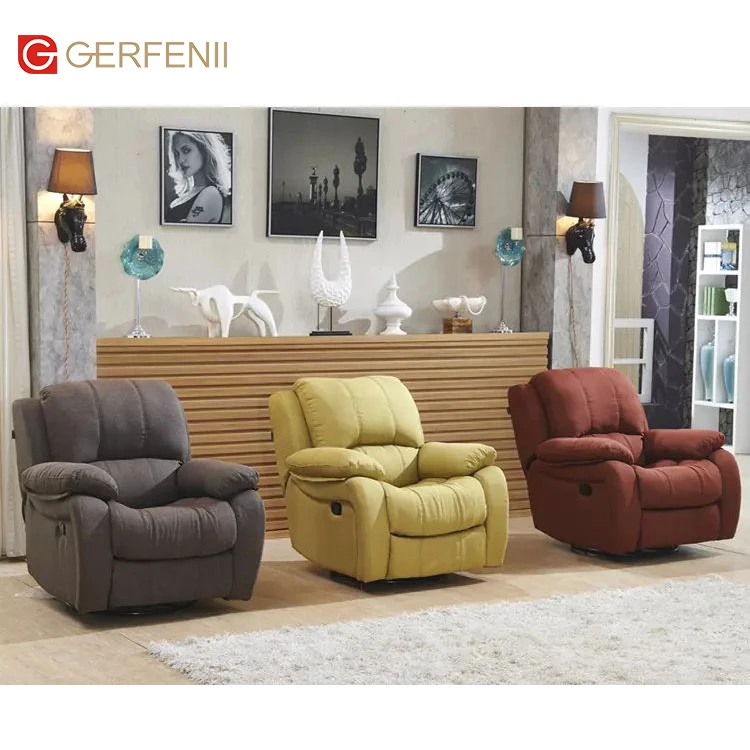 Multi Functional Fabric Single  Recliner Rocking Recliner Chair Modern Living Rooms Fabric Recliner Sofa Set
