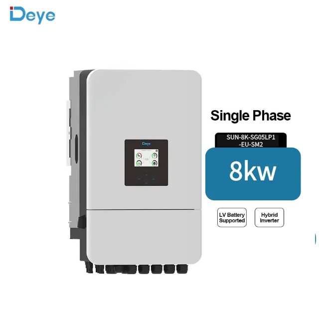 product deye 8kw home use solar inverter single phase hybrid sun 8k sg05lp1 eu sm2 with low voltage battery system hybrid inverter-1