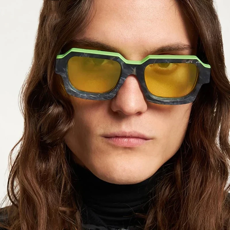 Lamaba 2784 Punk Square Sunglasses - Luxury Designer Eyewear