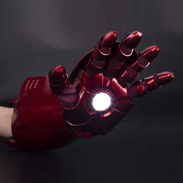 Iron Man Left Arm Wearable Mk7 Armor Glow Mechanical Sound Effects ...