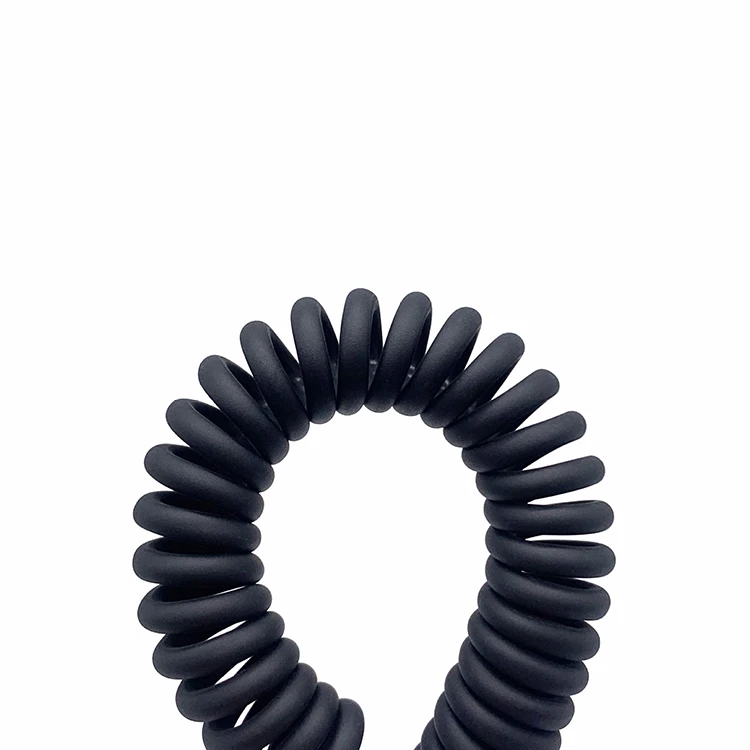 Coiled Spring Wire USB to Open 4 Tinned Bare Wires End Cable coiled usb cable usb coiled cable spiral cable coiled usb white coiled usb data cable usb cable spring design spring usb cable usb spring wire cable