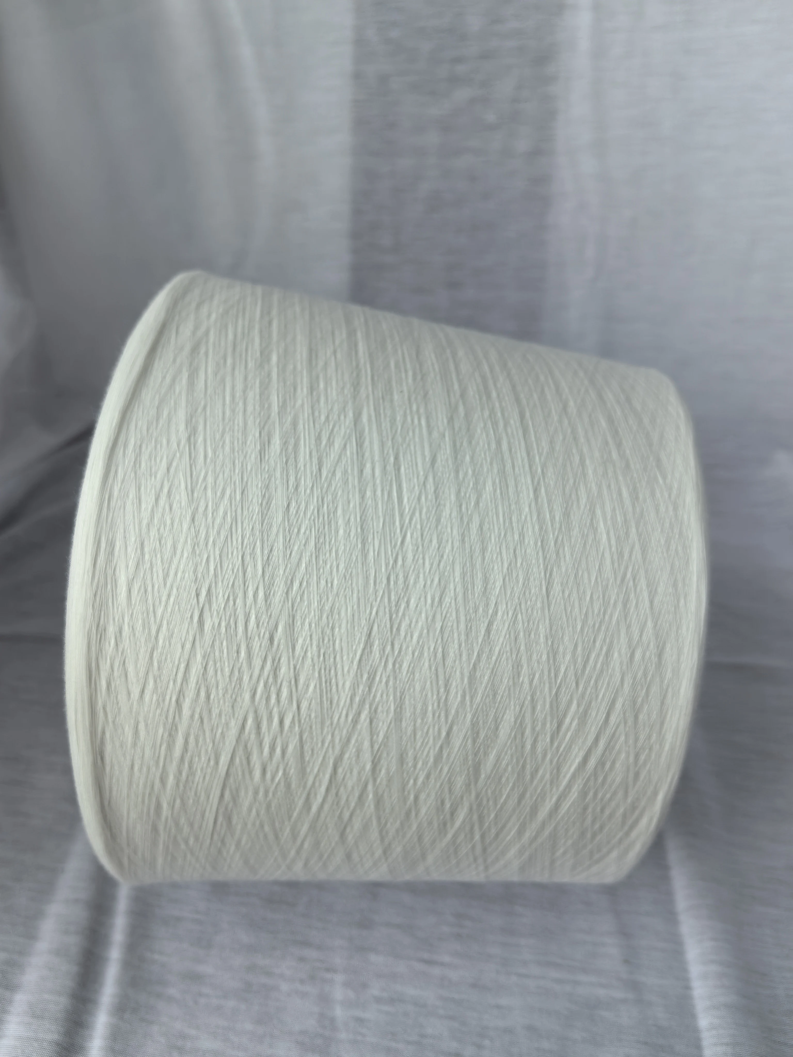 Ne40 100% PLA Corn Fiber Yarn Natural Plant Polylactic Acid Biodegradable Cotton Blended for Knitting and Weaving