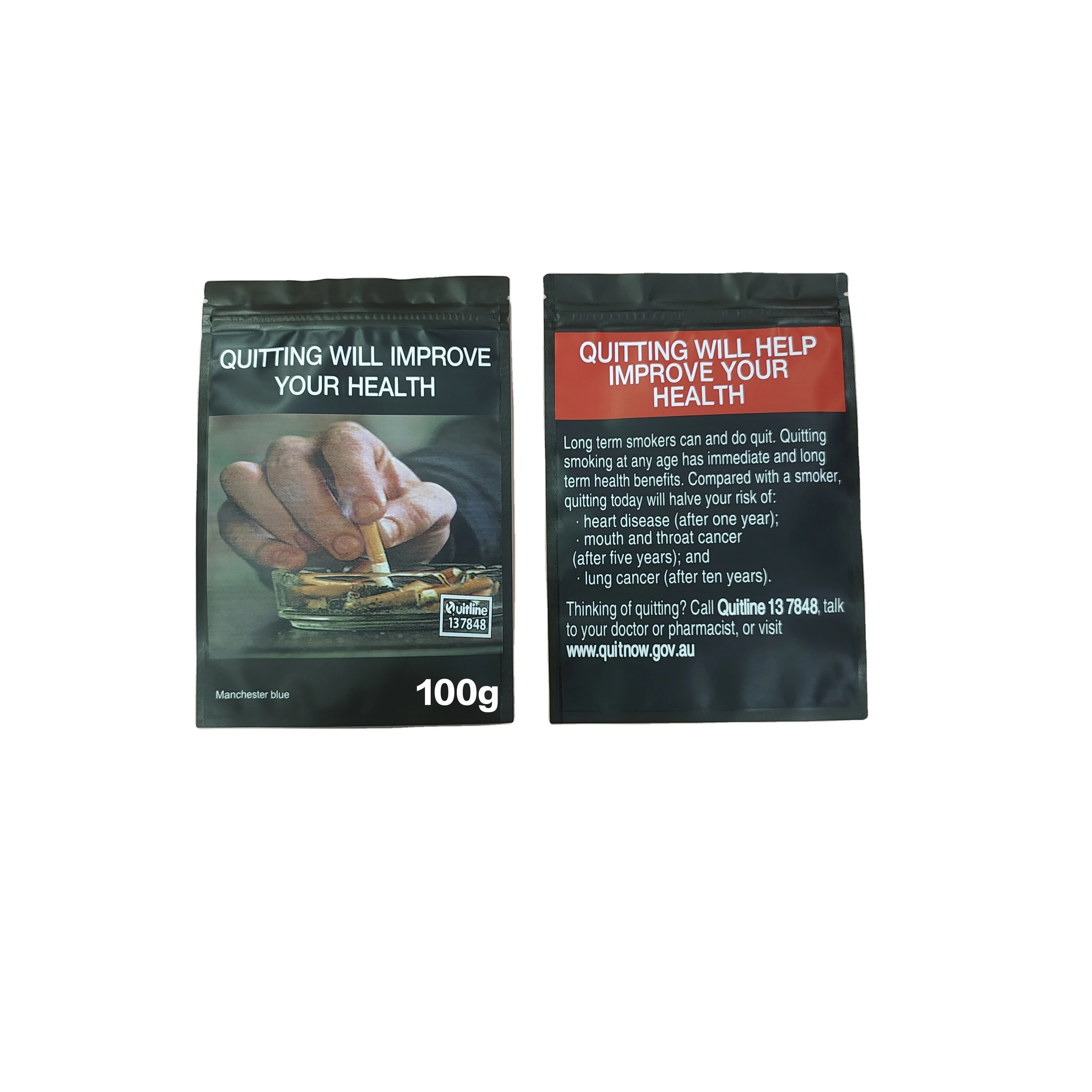 100g Rolling Tobacco Pouches