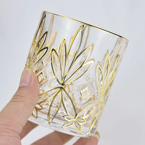 300ml 330ml Luxury Elegant Embossing Thickened Pasabahce Custom Glass Crystal Wine Glass Cup Whisky Spirit Shot Glass