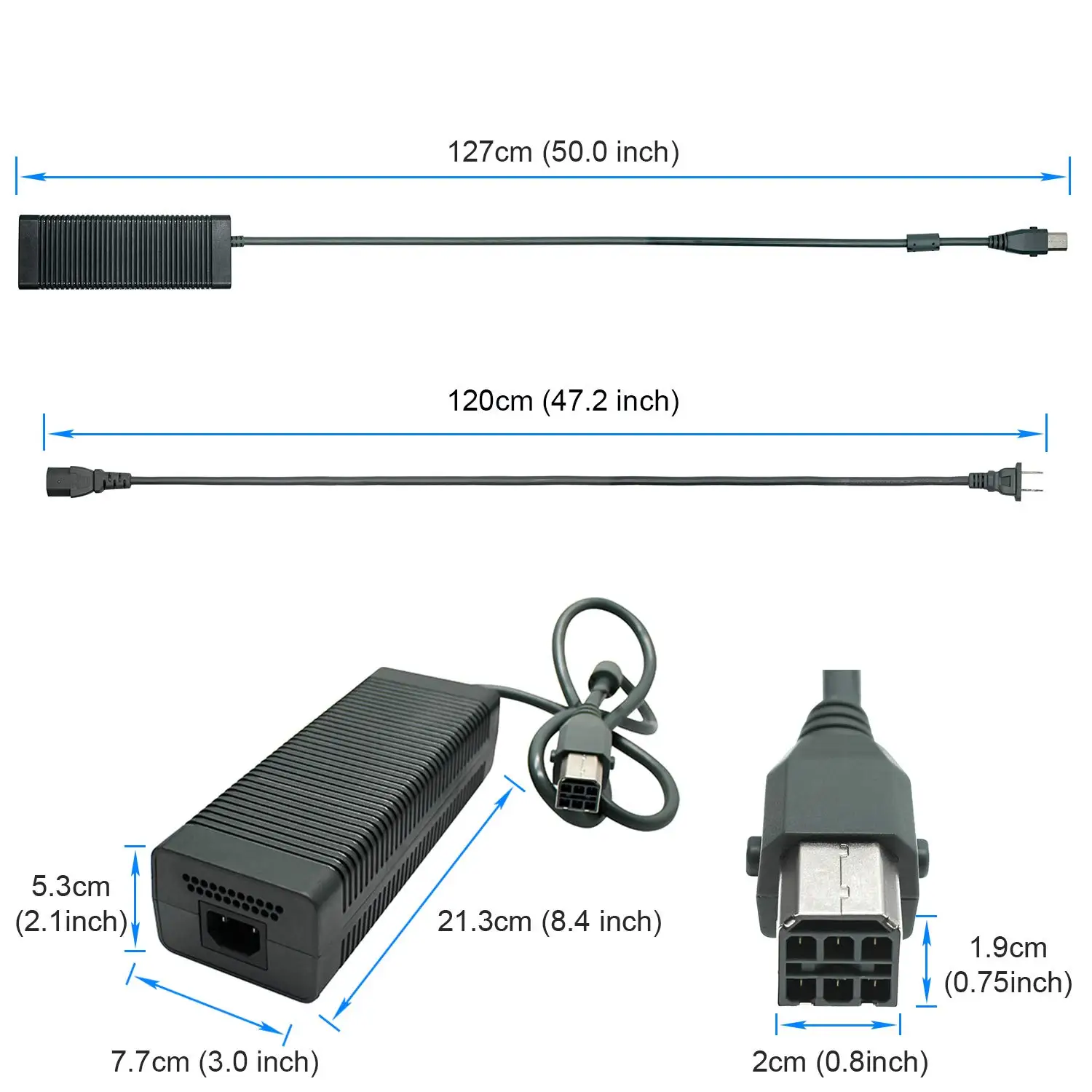 For Xbox 360 Microsoft Ac Power Supply Adapter Eu Us Plug - Buy Xbox 360  Microsoft Ac Power Supply,203 Watt Power Supply For Xbox360,Xbox 360 Fat