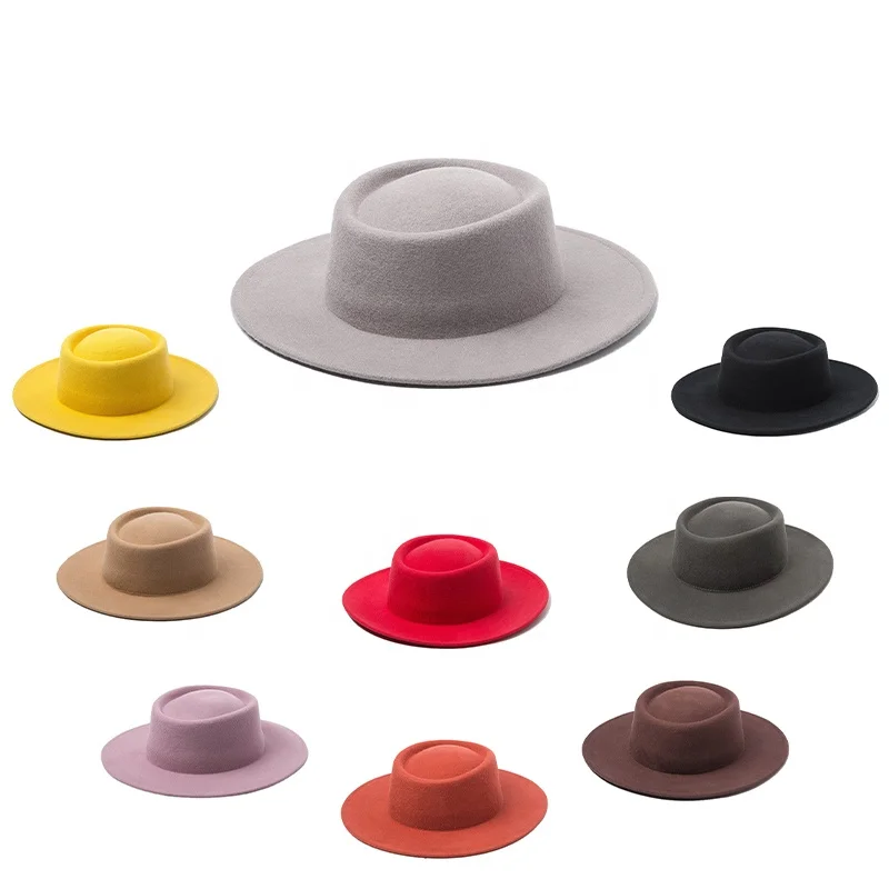 Классическая фетровая шляпа с широкими полями для мужчин и женщин из 100% австралийской шерсти