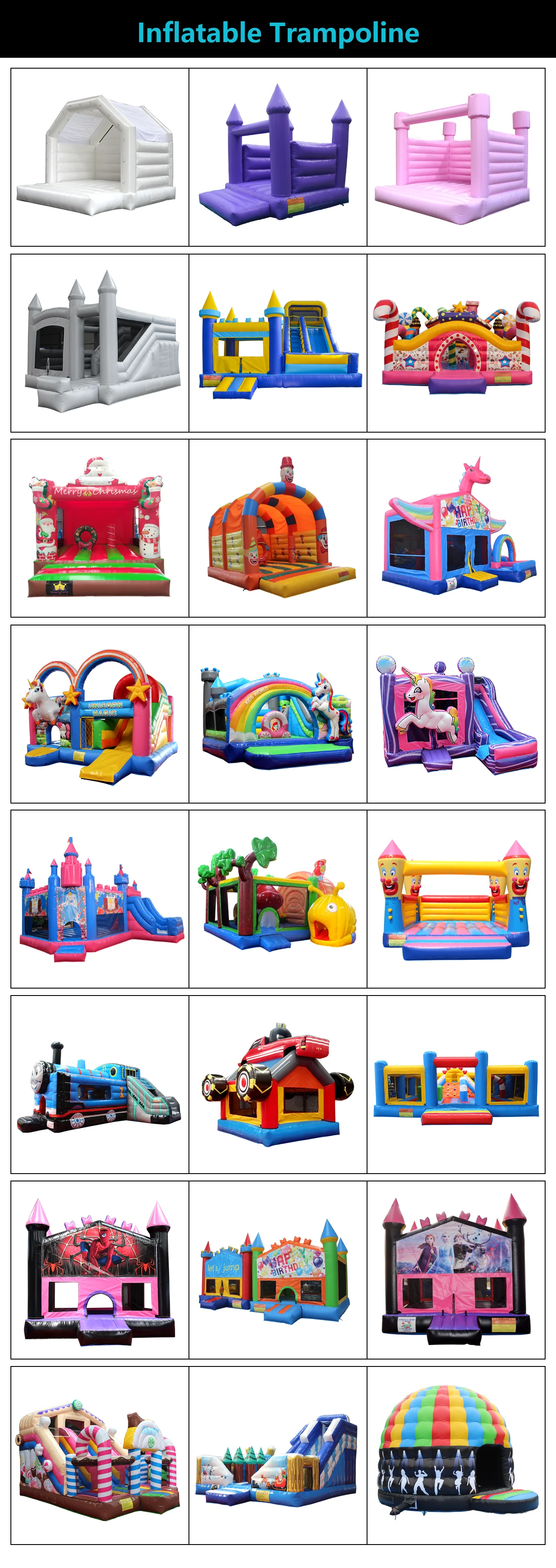 New Style Kids Party Rental Commercial Bounce House Free Shipping Pvc