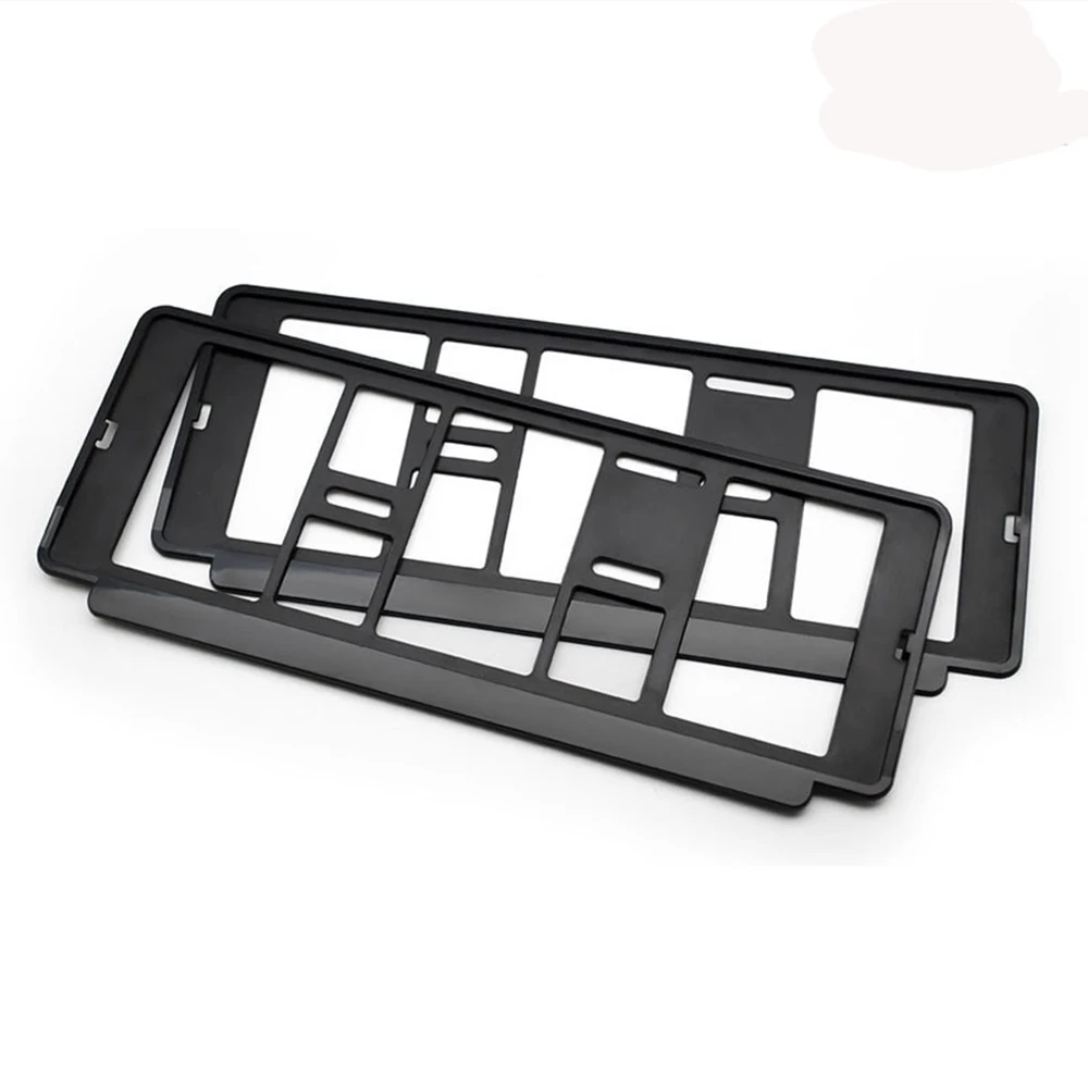 Plastic Auto Car Number License Plate Frame Matte Black Custom Logo License Plate Frame for Chile Car manufacture