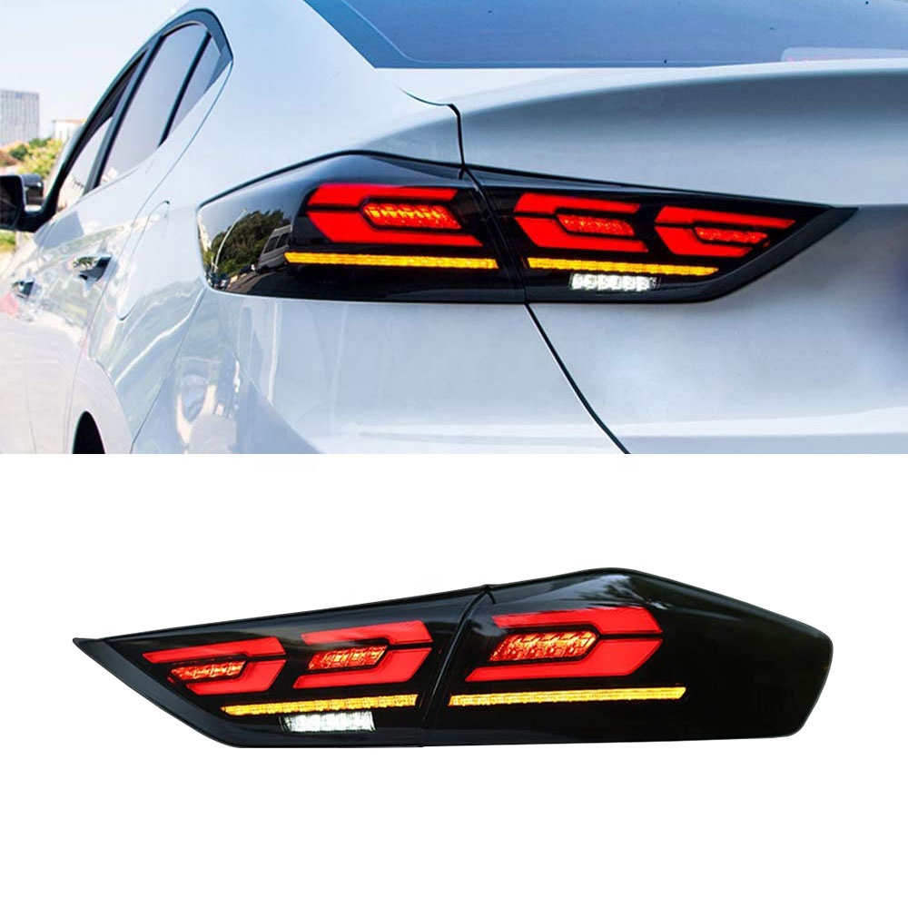 HCmotion Factory Animation DRL Avante Back Rear Lamps 2016 2017 2018 LED Tail Light for Hyundai Elantra
