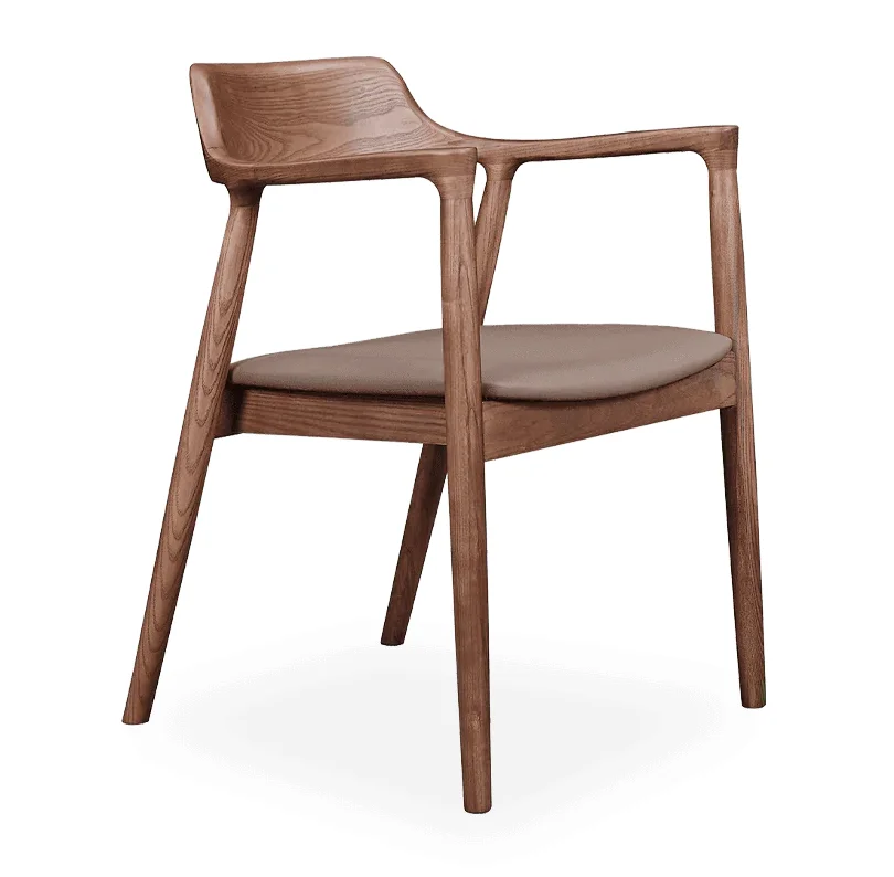 Nordic Modern Upholstery Chair Solid Wood Dining Chair For Restaurant