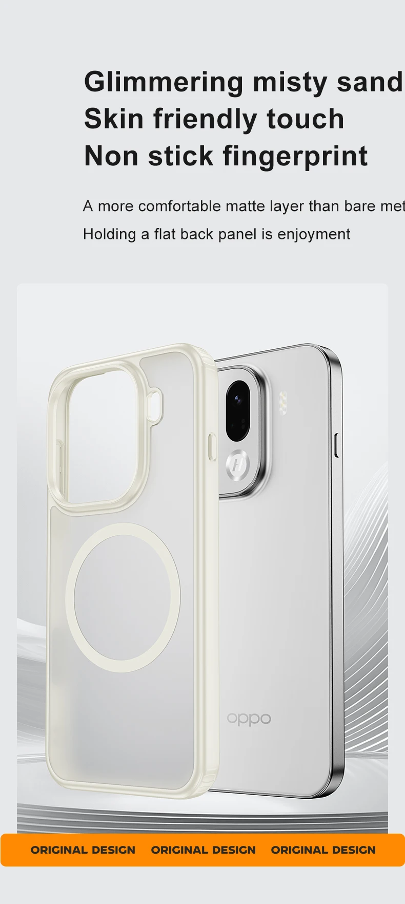 product luxury matte transparent clear magnetic oppo findx9 pro case hard shockproof back cover for mobile phones cover case677-7