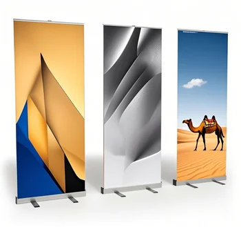Best-Selling Custom Aluminum Roll up Stand Retractable Banners for Advertising Promotion Roll up Banner Display for Event