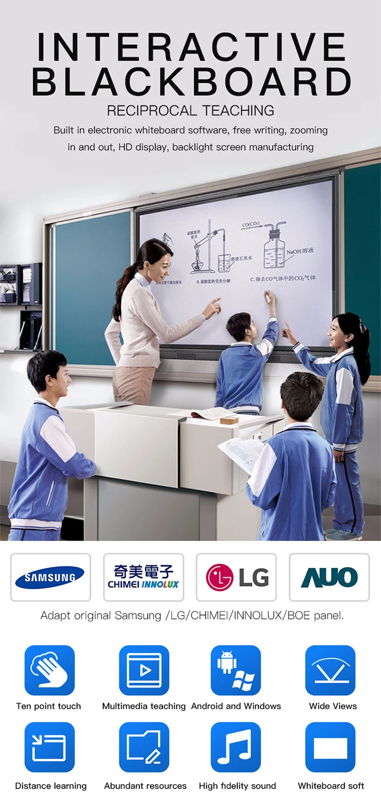 Cheap Price Smart Whiteboard Dual System Interactive Projector