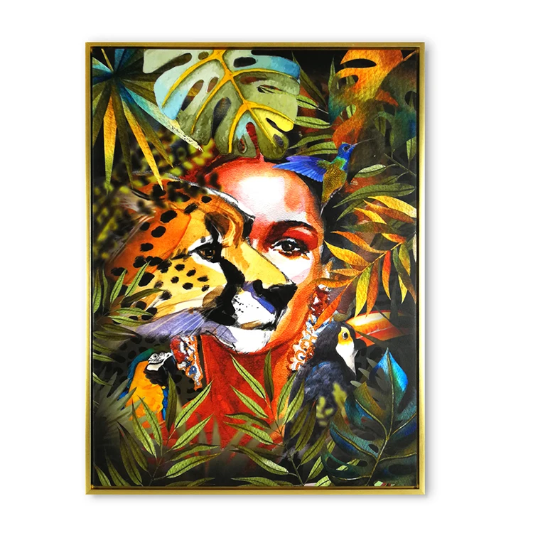 Goods Canvas Art Painting Wild Woman Forest Colorful Wall Pictures Oil Art Painting - Buy Hause Waren Leinwand Kunst Gemälde Product on Alibaba.com