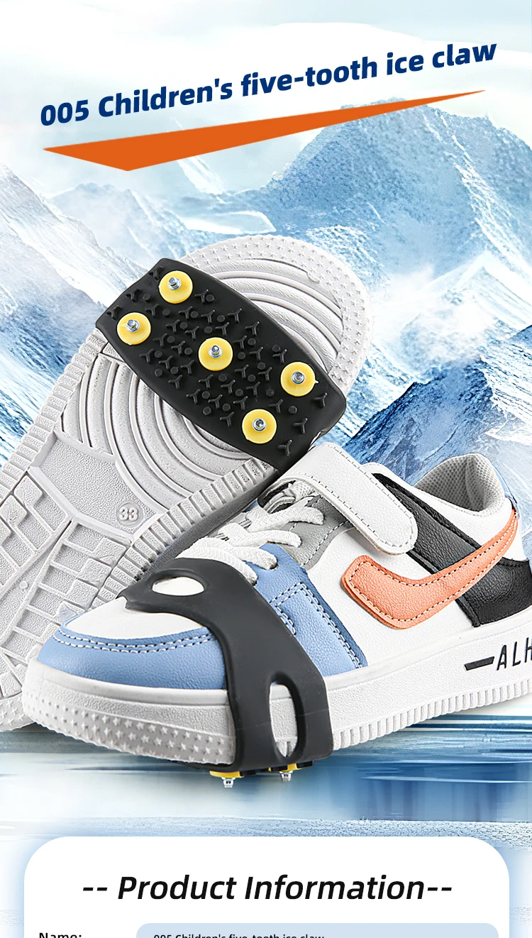 Nonslip Shoe Cover Ice Snow Grippers Over Shoe Boot Traction Cleat