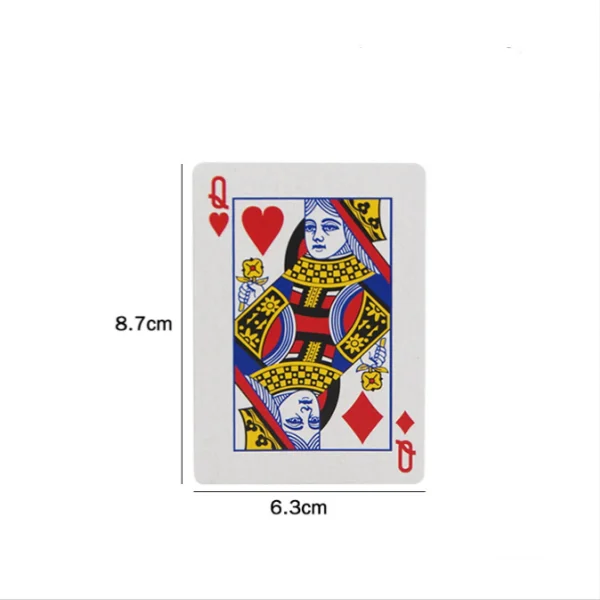 Magic Trick 4Q Paper Disappearing Card Illusion Gimmick Close-up Magic Prop Toy for Magician