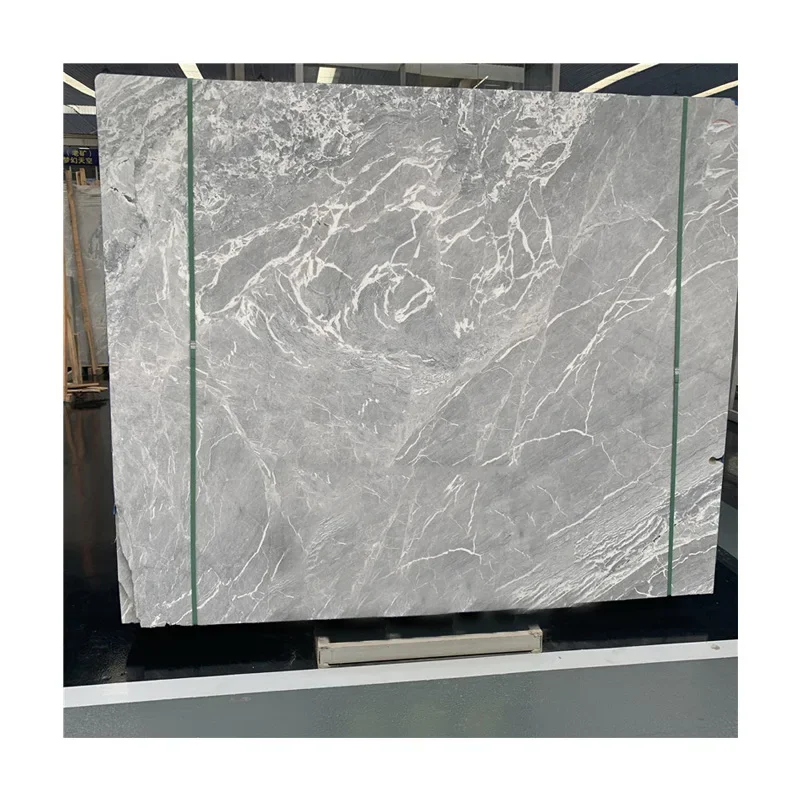 좋은 가격의 광택 처리된 팬텀 그레이 대리석 – 벽 및 바닥용 고품질 천연 그레이 대리석 슬래브, 카운터탑 및 테이블 탑용
