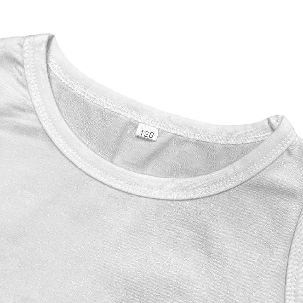 Оптовая продажа, сублимированные майки Prosub, Детские рубашки без рукавов с пользовательским принтом, жилеты, сублимационные майки