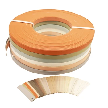 PVC Edge Banding Rolls Furniture Parts PVC Edge Banding Tape Plastic Edge Trim Rolls