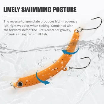 Cheery Sinking Minnow Bait 64mm 4g Plastic Fishing Lure Wobbler Freshwater Isca Artificial Hard Bait for Bass & Pike – Minnow – view 5